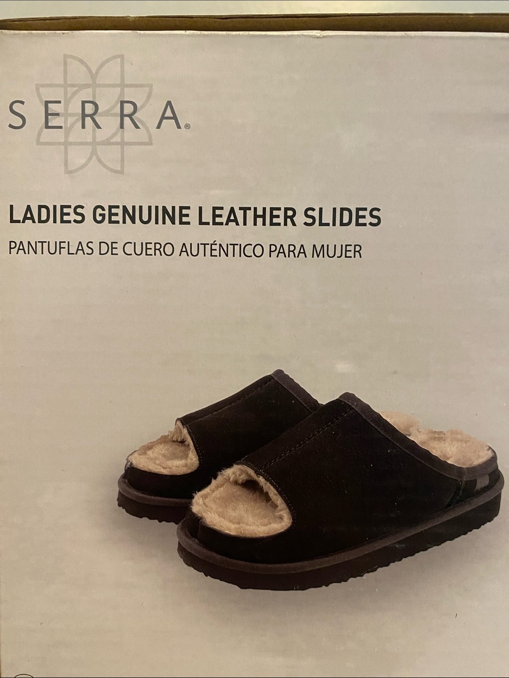Leather slides